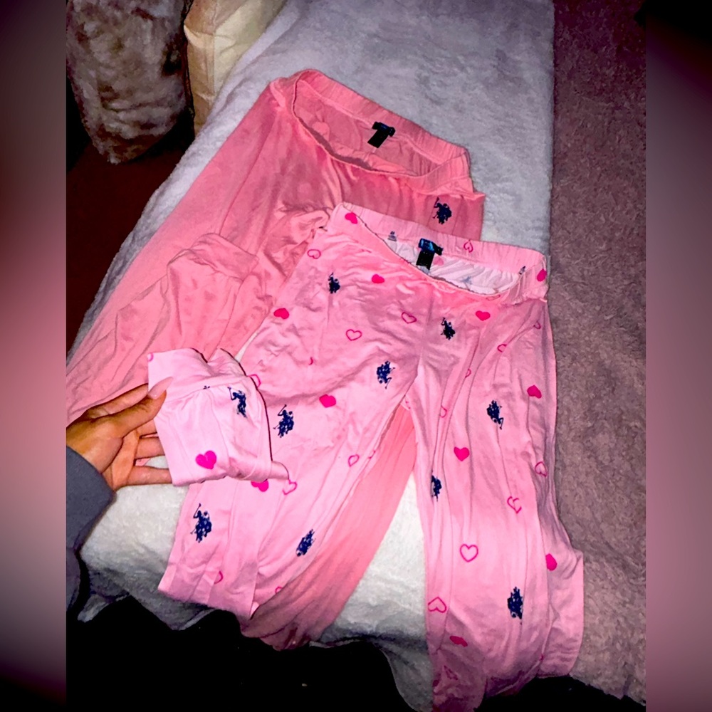 Polo pink pajama pants bundle